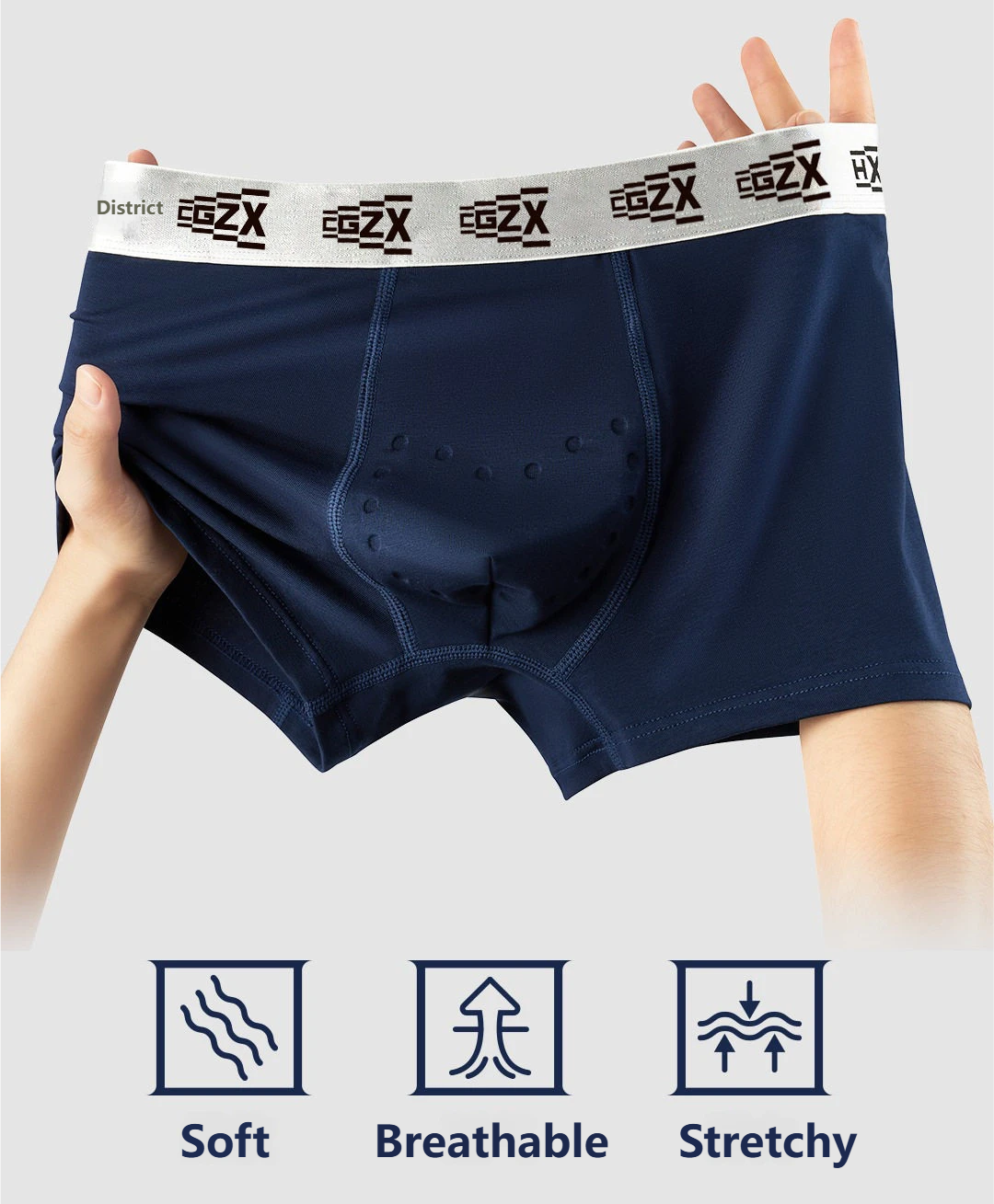 NODEX™ 168-Point Massage Boxers | All-Day Freshness